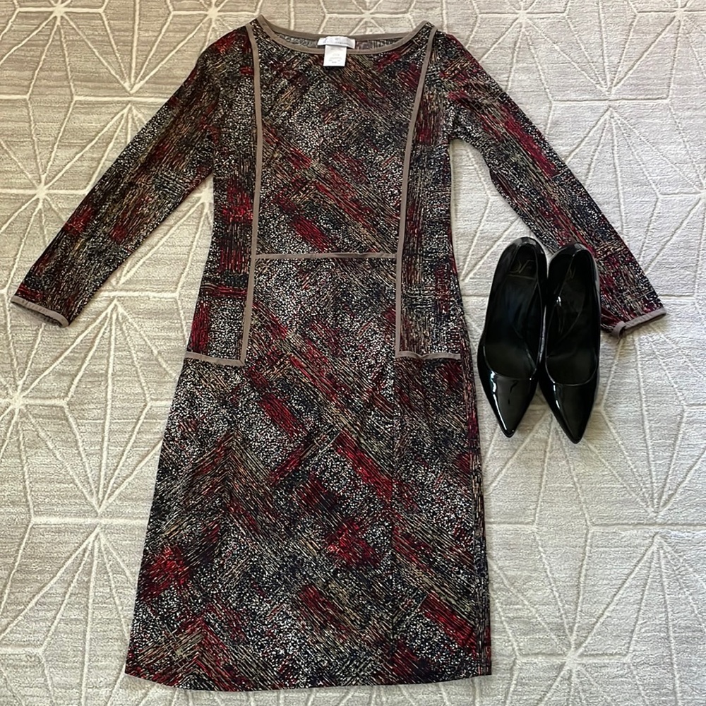 🎈Papillon Blanc Retro Print Midi Dress